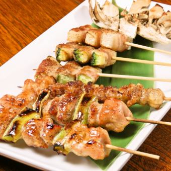 Chef's choice of 5 kinds of skewers