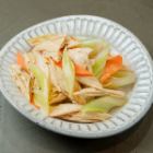 Celery and yuba (tofu skin) salad