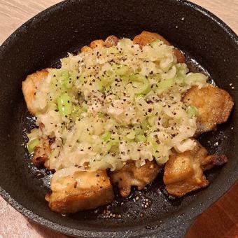 鶏がネギまみれ