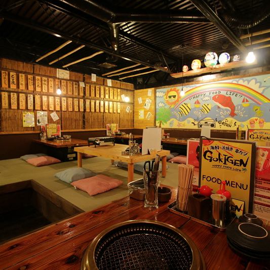 The spacious tatami mat seats in the back of the store can accommodate up to 40 people ♪ For various banquets ◎