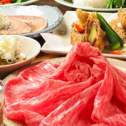 [Limited on the 2nd floor, Kuroge Wagyu beef sukiyaki] Excellent course! 120 minutes [all-you-can-drink] included for 4,950 yen