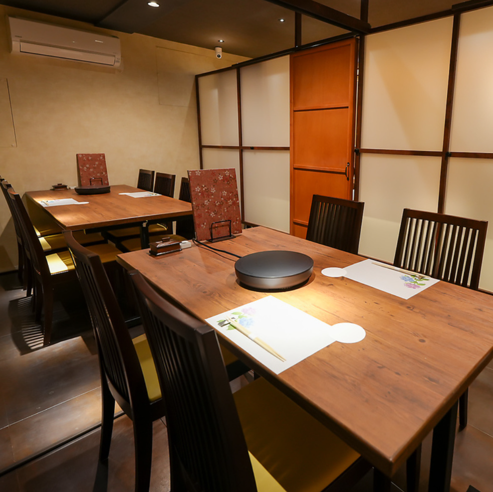 個室でゆっくりお料理をお楽しみいただけます！