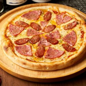 Sausage and bacon pizza