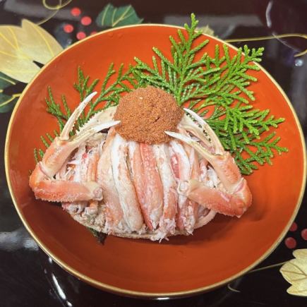 需预约【含盒装螃蟹】寿司和天妇罗套餐 22,000日元(含税)