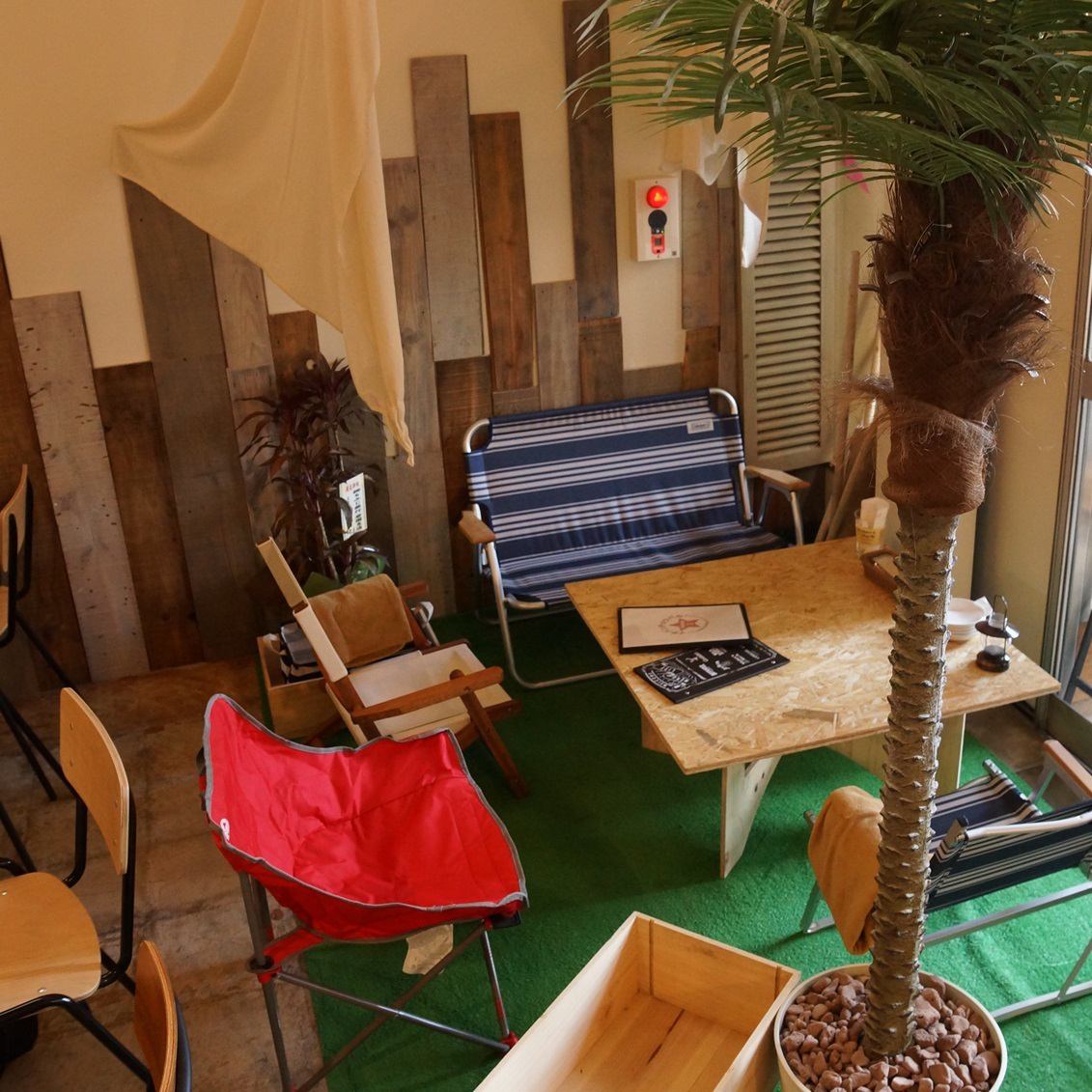 A playground for adults with a BBQ space. Bringing your own food is also welcome!