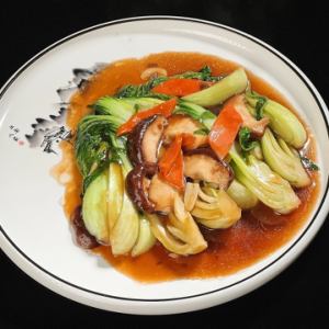 椎茸とチンゲン菜炒め