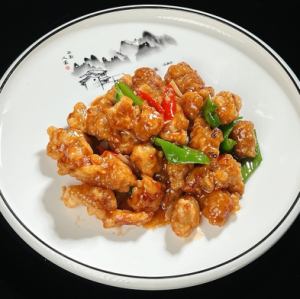 中国東北風醤油肉炒め