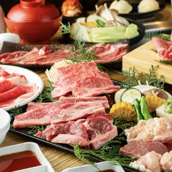 【全18種】個室限定！ダウンタウン肉まみれコース　梅