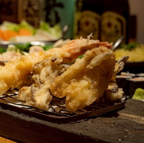 薄衣でサクッと博多天ぷら