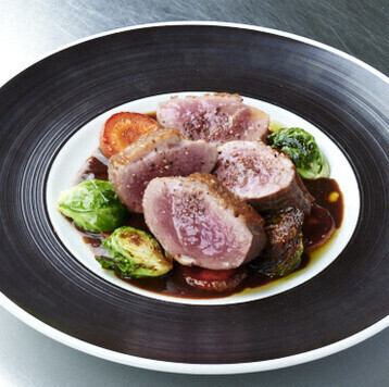 鴨胸肉のロースト (2人前)