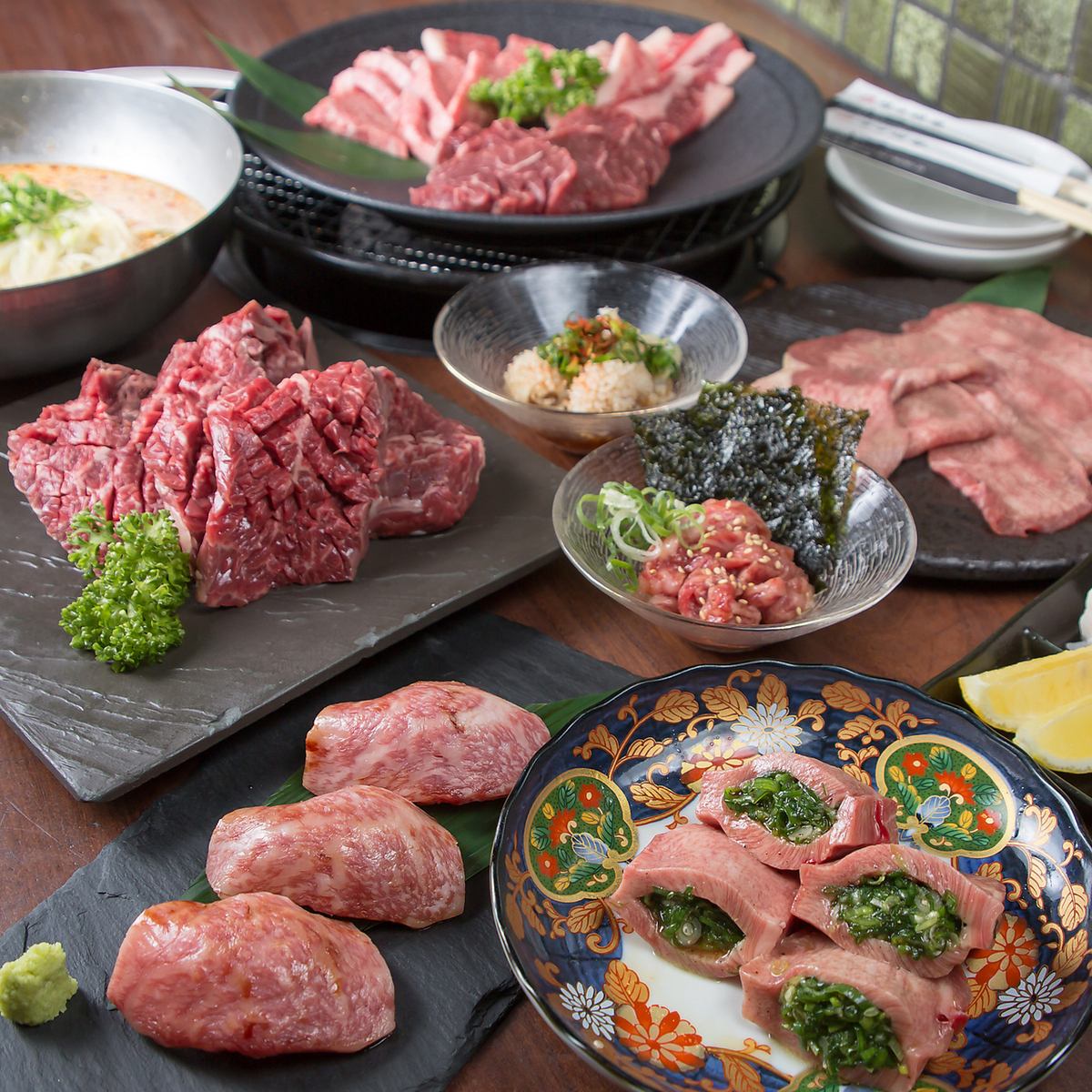 黒毛和牛食べ飲み放題コース8000円(税込)でご提供。