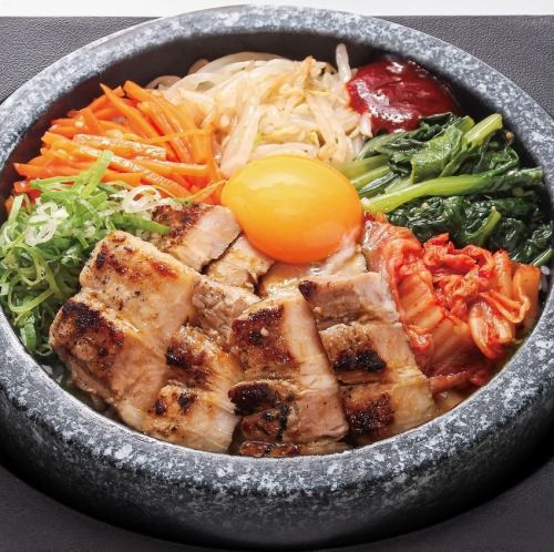 塩麹厚切り豚ビビンバ