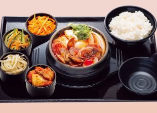 あさりスンドゥブ定食