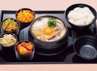 鶏もも白湯スンドゥブ定食