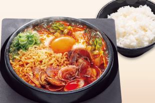 あさり辛ラーメン定食