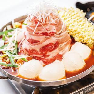 肉タワースンドゥブ鍋