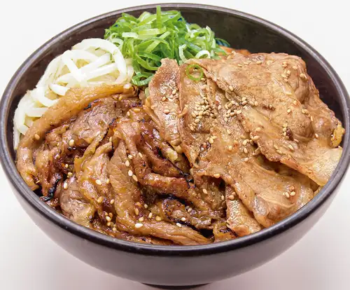 牛カルビ＆豚ロース丼