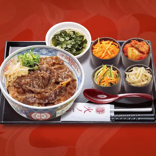 ミニ牛カルビ丼セット