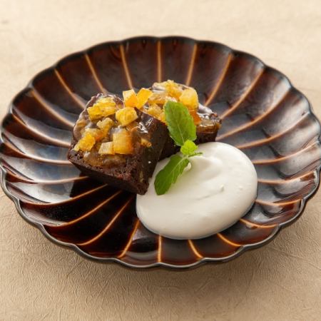 ドライオレンジとチョコブラウニー