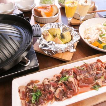 【土日も可】ランチ限定お得ジンギスカンミニコース　超ヘルシーなラム肉ジンギスカンミニコース