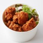 隠し味に豆板醤を使った油淋鶏