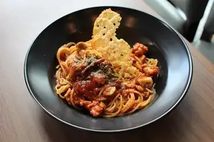 Spicy Salsiccia Spaghetti Arrabbiata