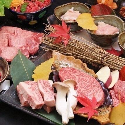 【各種記念日のご利用に◎】極上のブランド牛味わう、贅を尽くした”やまとくの焼肉コース”8,800円 (税込)