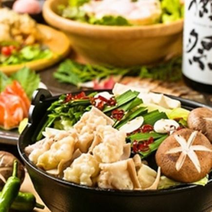 ●3時間飲み放題付き◆鶏鍋や地タコ薄造りなど全8品『初ノ宴コース』3400円 金土祝前年末2H