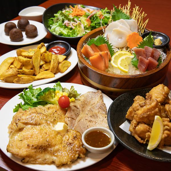 3時間食べ飲み放題◆4種BBQ肉盛りやローストビーフ等12品 『BBQ肉食べ放題コース』3999円