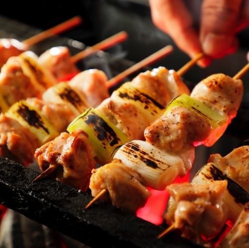 3時間飲み放題◆焼き鳥&博多牛もつ鍋食べ放題含む8品『焼き鳥食べ放題コース』4999⇒3999円