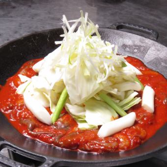 돼지 킹의 신명물!의 한국 주쿠미가 메인의 요리만 「추쿠미 코스」전 8품 3000엔(부가세 포함)