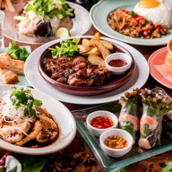 "송년회"【2h 음료 무제한 포함】 캐주얼 코스 ♪ 클래식한 민족 요리를 충분히 만끽할 수 있습니다!