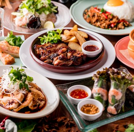 "송년회"【2h 음료 무제한 포함】 캐주얼 코스 ♪ 클래식한 민족 요리를 충분히 만끽할 수 있습니다!