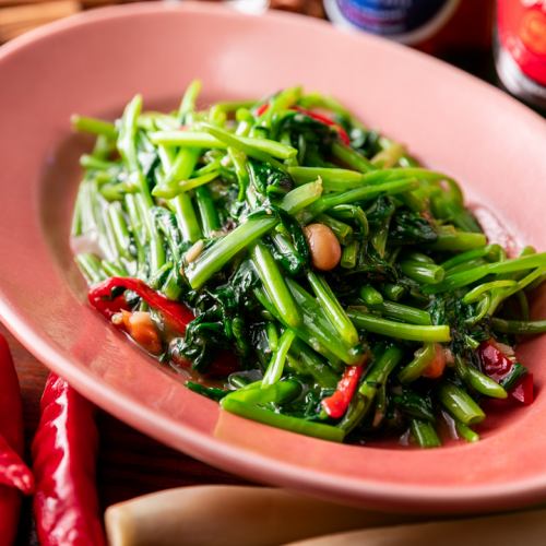 空芯菜のトチオソース炒め