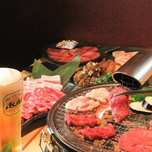 【2H飲み放題付】で☆5000円（税込）春の焼肉コース　【楽月20周年特別商品】