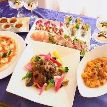 7000円が6000円期間限定レストランパーティープラン※ネット予約不可。《2時間飲み放題付き》