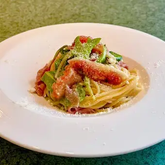シルバーウイーク1日8食限定　イチジクと生ハムの冷製パスタ