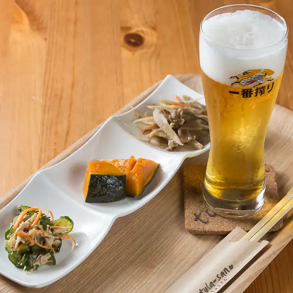 【お得な晩酌プラン】選べるちょい飲みセット◆おまかせ３品とお好きなドリンクで乾杯