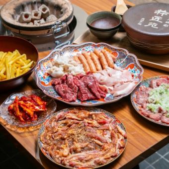 【소프트 드링크 무제한】학생 코스 ◆수장원 갈비/모듬 등 <전 11품>3500엔