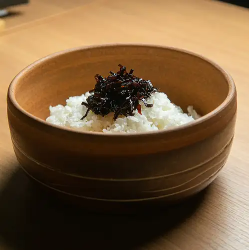 炊き立て銀シャリ+昆布