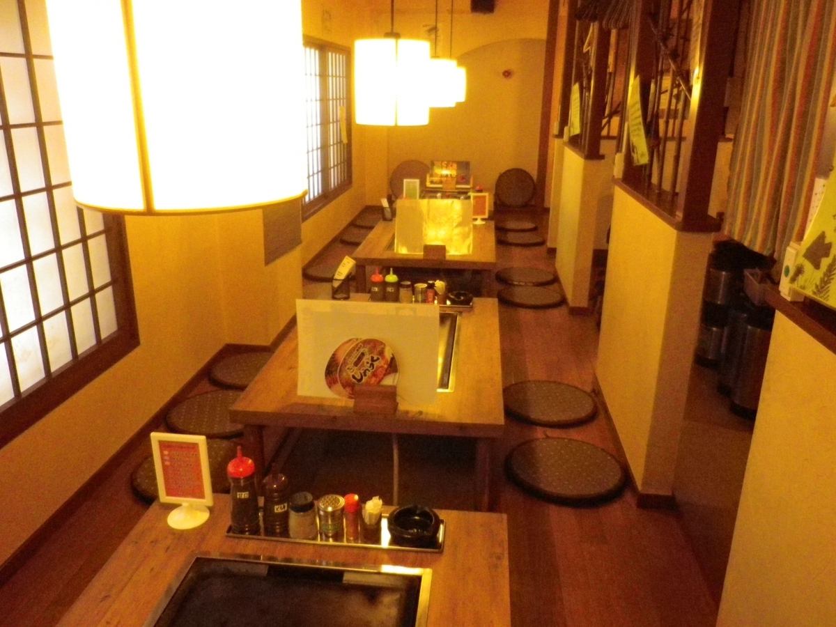 掘りごたつは皆がくつろげる場所！宴会向きのお席！