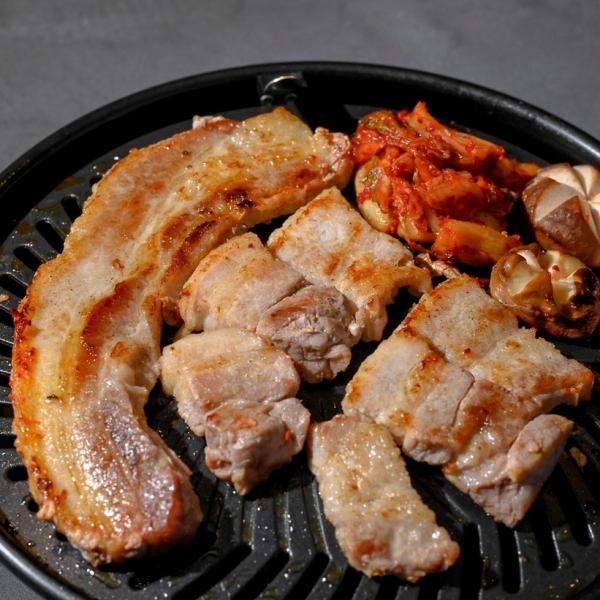 【코스파◎볼륨◎의 음료 무제한 삼겹살 코스!】