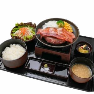 とろけるベーコンエッグハンバーグ御膳 Mサイズ(200g)