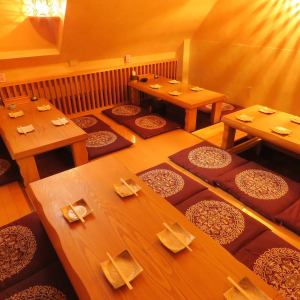 The atrium loft seats on the second floor can accommodate up to 20 people.You can relax in the tatami room♪