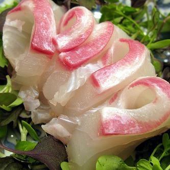 Thai sashimi / Thai thin sashimi / tuna sashimi / salmon roasted / salmon sashimi
