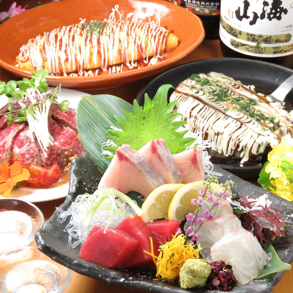産地&市場直送で当日の早朝に仕入れた素材を使用!!