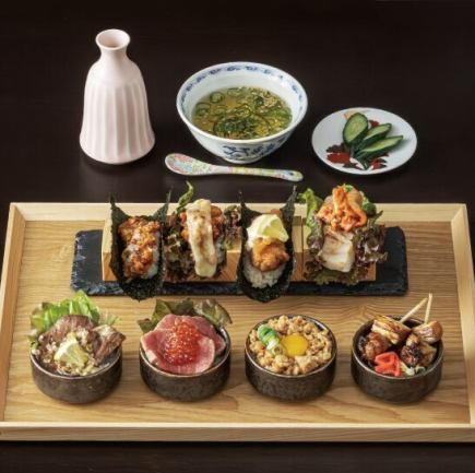 【ランチ限定】Special!肉おちょこ丼&手巻き 8種セット