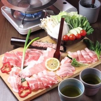 ZAEMONコース◆ルイビ豚のしゃぶしゃぶや季節ならではの一皿が味わえる＜全9品＞