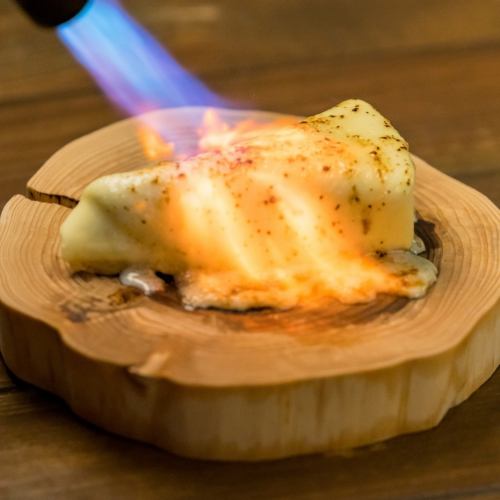 在顾客面前烤制甜点