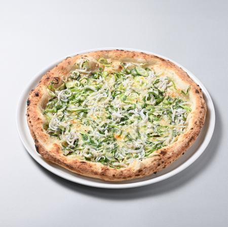 九条ネギとしらすのピッツァ